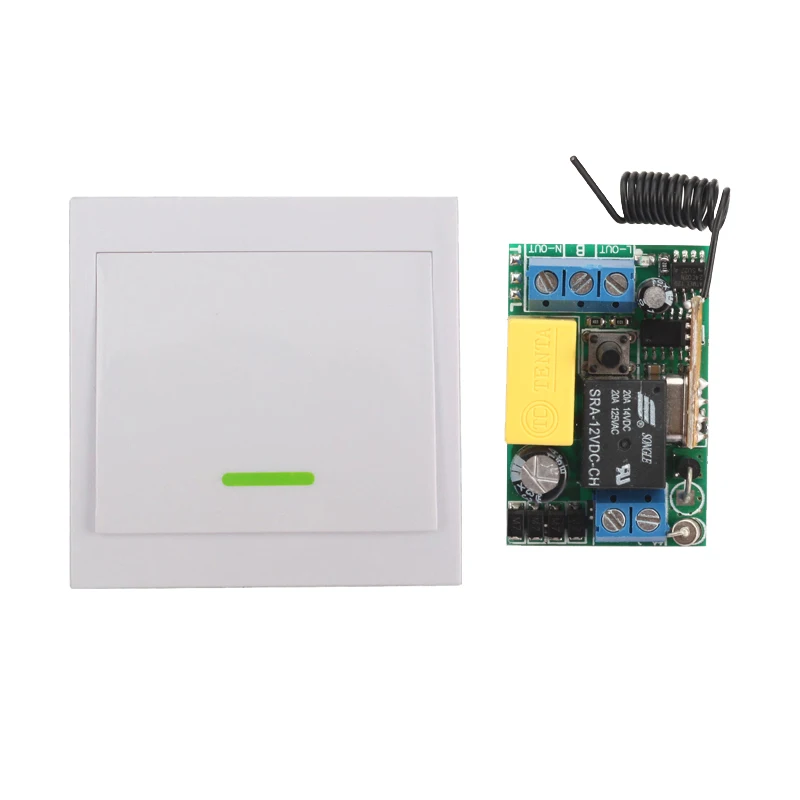 Wireless Remote Control Switch Ac 220v Receiver Wall Panel