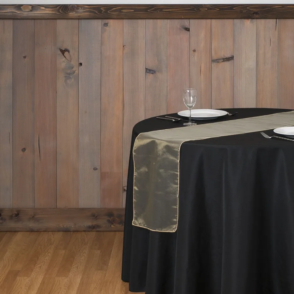 20pcs Gold Organza Table Runner Tablecloth Sashes For Wedding Party