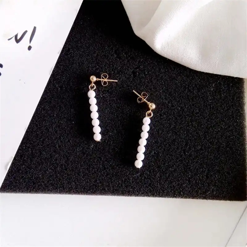 Новые простые жемчужные серьги в стиле ретро для женщин 4ED347|earrings style|earrings earringnew
