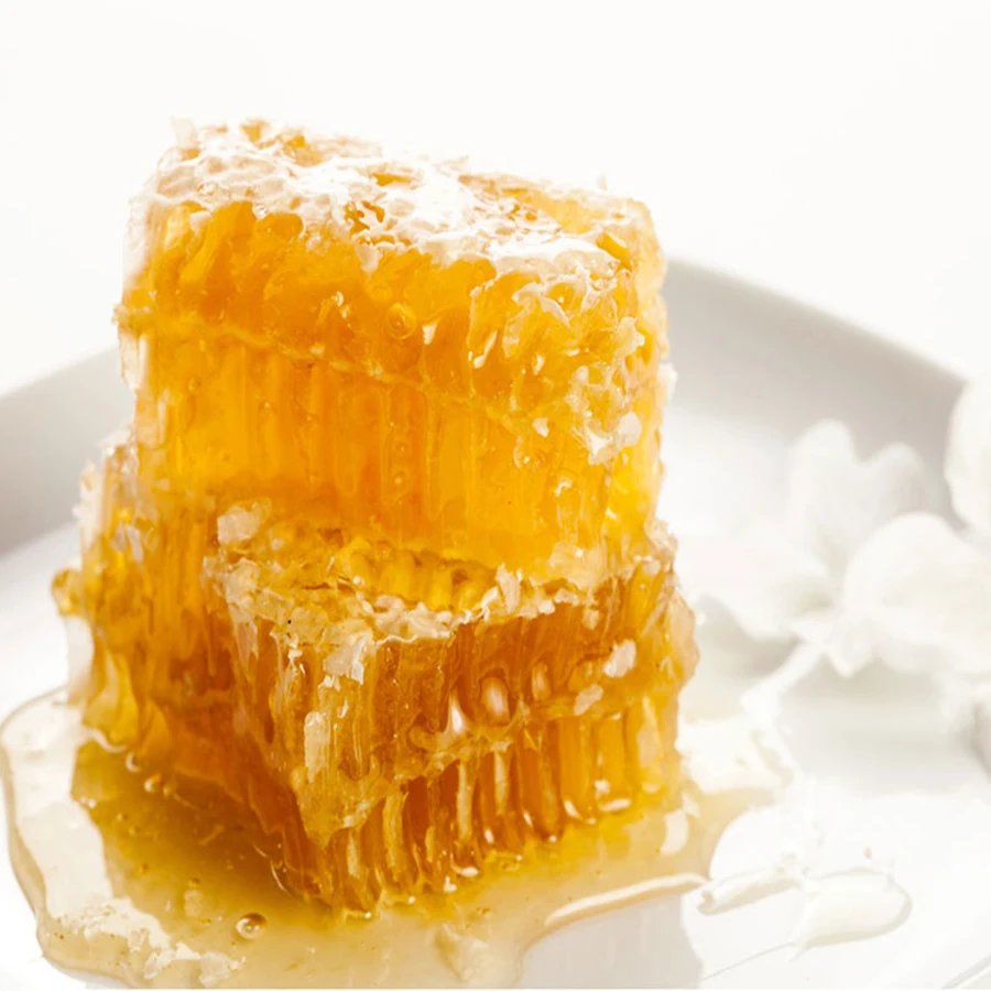 Медовая расческа медовая Жевательная на чистом натуральном 500 г/коробчатое гнездо мед произведенный фермерами