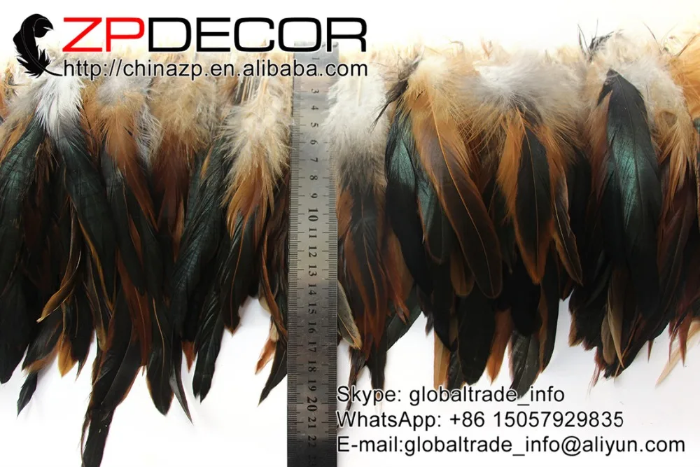 Zpdecoration перо от производителя 6 8 дюймов ручная работа оптовая продажа коричневые
