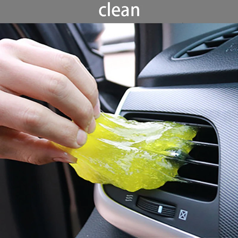 

Car clean Magic Soft Sticky Cleaning Glue Gum Silica Gel Car Keyboard Dust Dirt Cleaner Cute Car Accessories Oto Aksesuar 80g