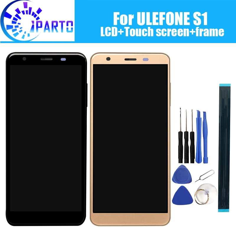 ULEFONE S1 ЖК дисплей + дигитайзер сенсорного экрана рамка в сборе 100% Оригинальный