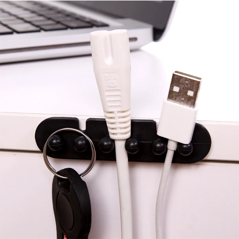 3 шт. держатель кабеля мышь USB кабель Органайзер управление стол провода устройство для хранения для офисного компьютера