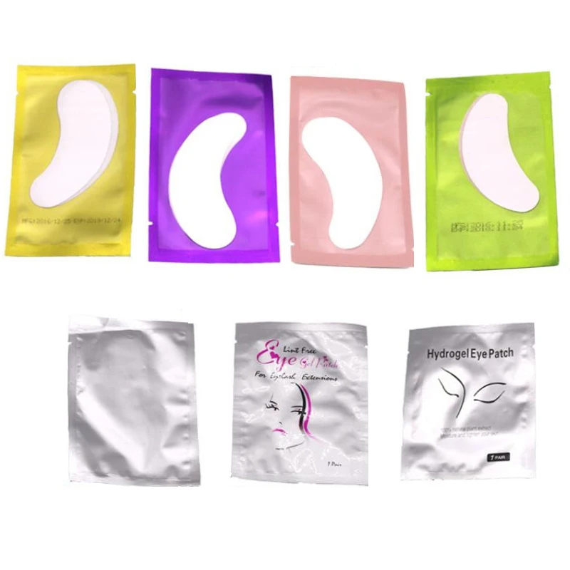 

50pairs/pack New Paper Patches Eyelash Under Eye Pads Lash Eyelash Extension Paper Patches Eye Tips Sticker Wraps Make Up Tools