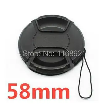 

Wholesale 30pcs/lot 58mm center pinch Snap-on cap cover for 58mm camera Lens