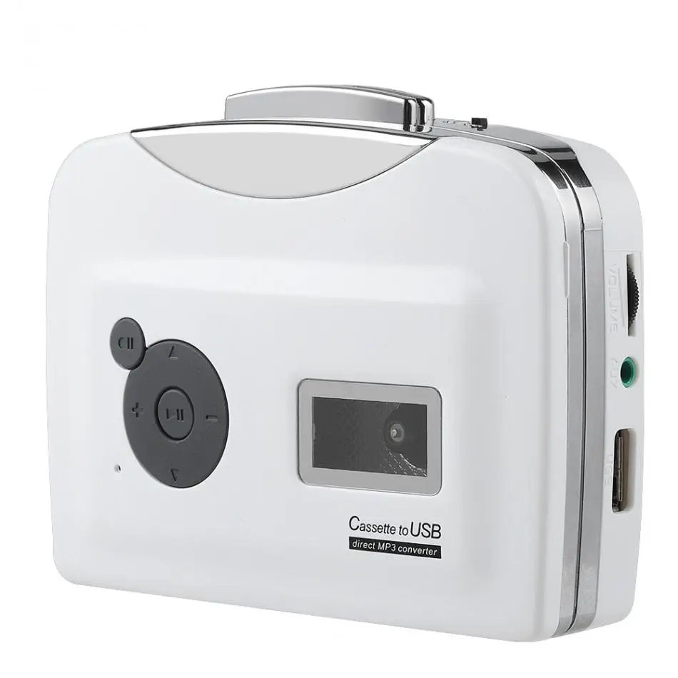 Portable Cassette Tape to MP3 Converter for Windows XP / Vista / 7 Plug and play USB Flash Drive Capture Audio Music Player