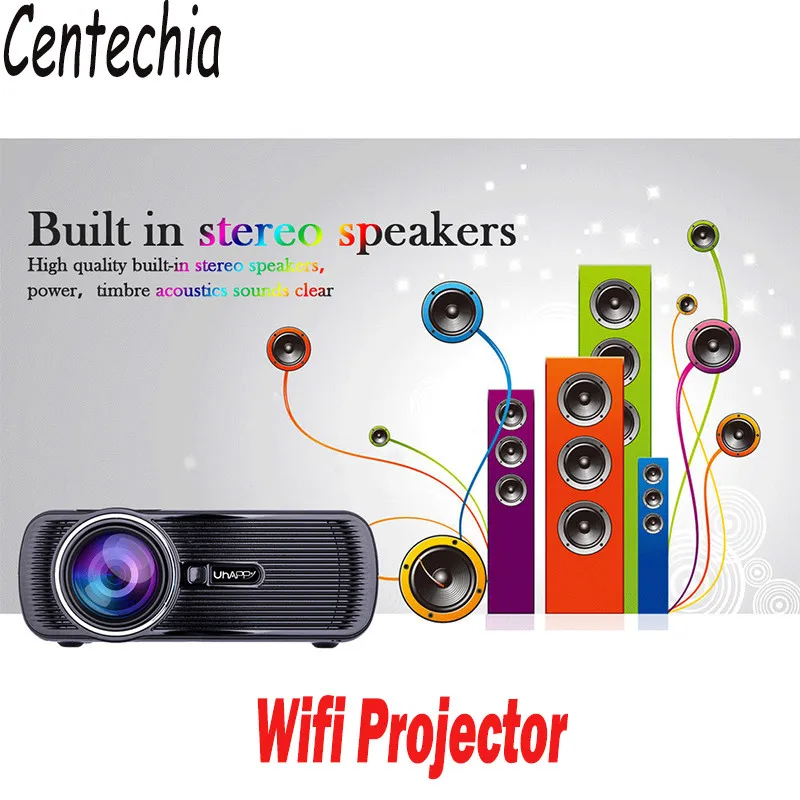 

High quality BL-80 PRO Android Mini WIFI Smart Projector EU/US Plug Home Cinema Theater 1080P Portable HD LED 3D Projector
