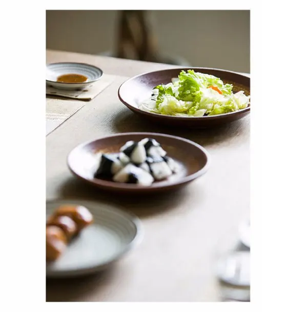 NIMITIME высокое качество керамические рисовые чаши соус блюдо фрукты салат тарелка ужин круглая тарелка