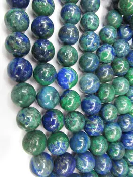 

2strands Lapis chrysocolaa beads malachite lapis gemstone round ball loose beads 6-16mm