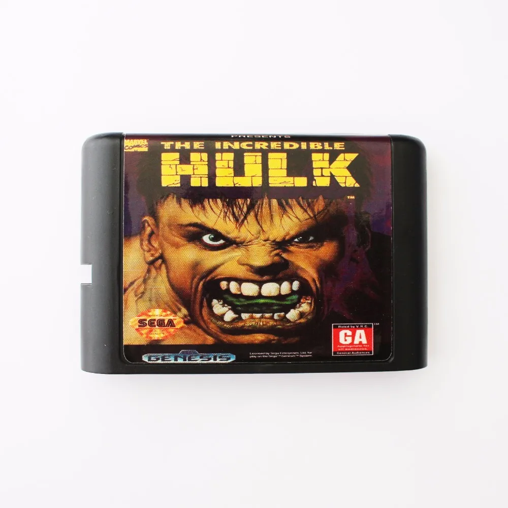 

The Incredible Hulk 16 bit SEGA MD Game Card For Sega Mega Drive For Genesis