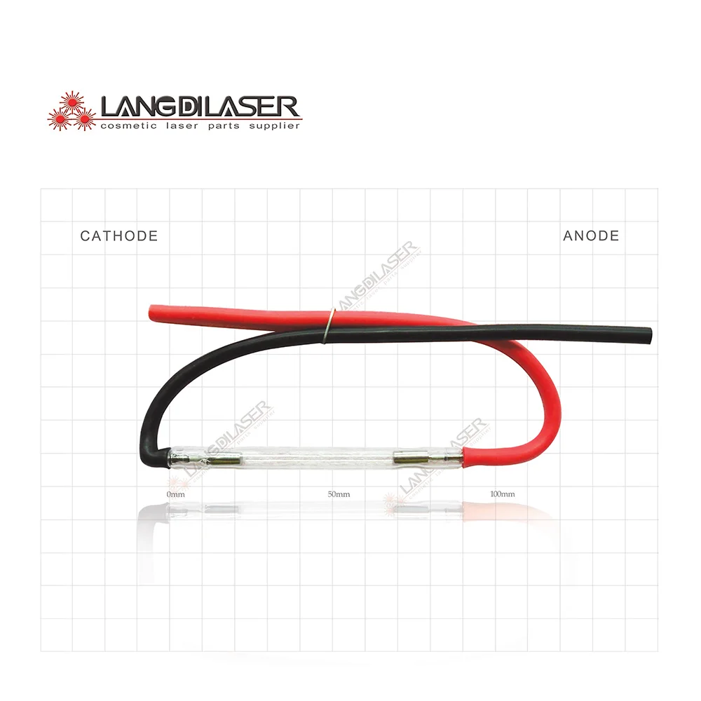 laser flash lamp 7*45*90F cathode bend (10 pieces order ) , IPL xenon