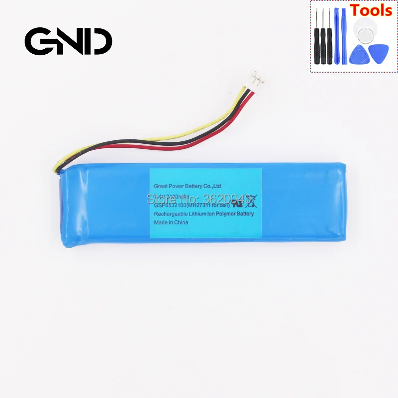 GND 7,4 V 2100 mAh GSP6532100 запасная батарея для синего динамика мобильного телефона Встроенный литиево-ионный аккумулятор литий-полимерная батарея