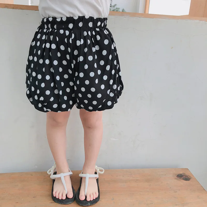 

2019 Summer Polka Dots Baby Girls Bread Shorts Korean Style Kids Clothes Cotton Loose Bud Pants Toddlers Children Shorts