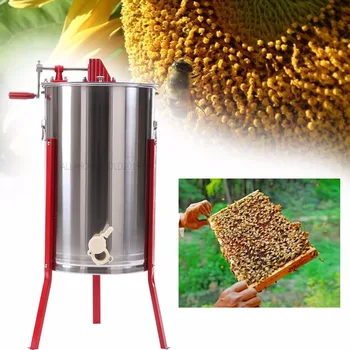 

(Ship from EU) Stainless Steel Bee Honey Extractor Beekeeping Equipment HS 3 frame honeycomb honey apiary slingshot manual