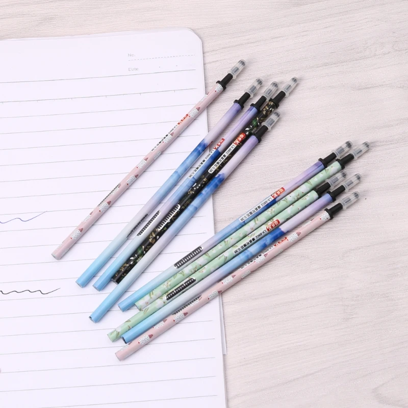 

10Pcs/Set 0.38mm Erasable Gel Ink Pen Refills Magic Writing Study Office Supply
