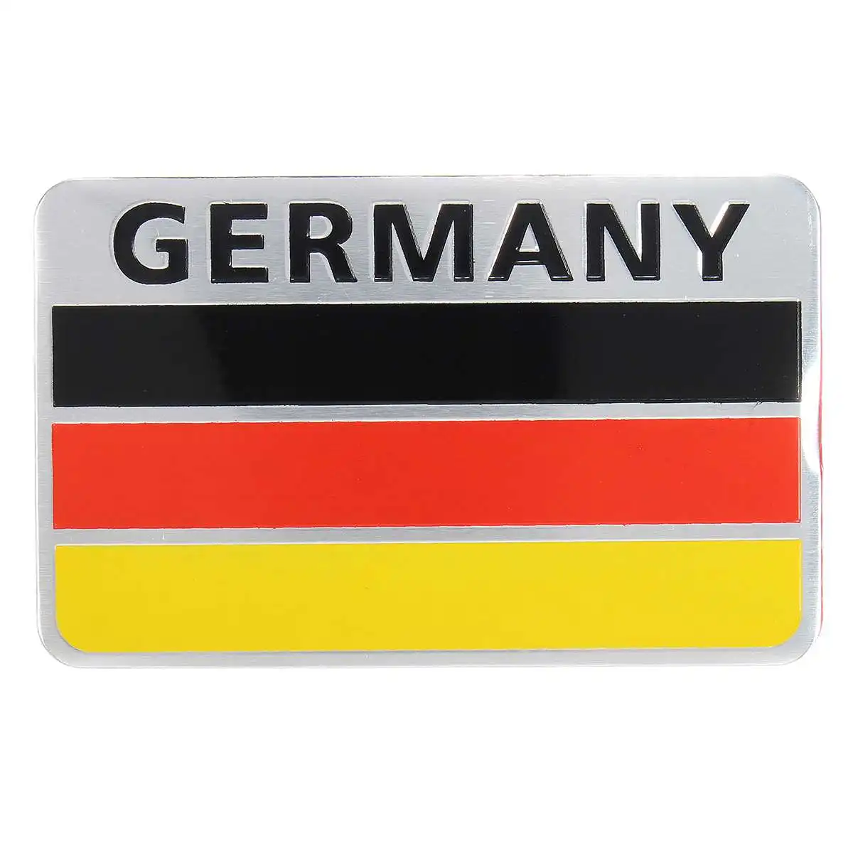 Universal Car Sticker German Flag Grille Emblem Badge 3D Aluminum for