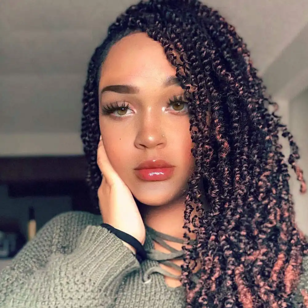 Yxcherishair Kanekalon Synthetic Spring Twist Crochet Braids Hair