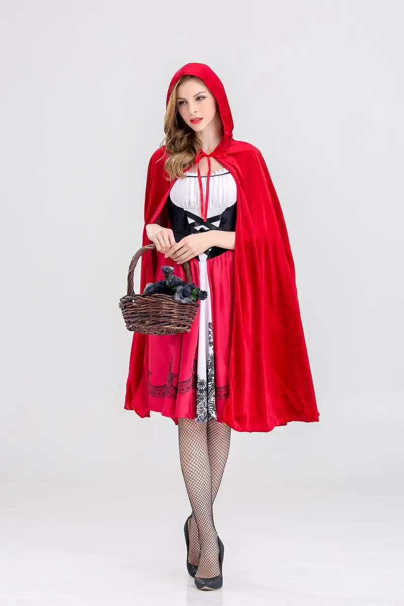 Новинка; костюм Красной Шапочки; платье королевы на Хэллоуин; костюм для косплея; вечерние костюмы для взрослых