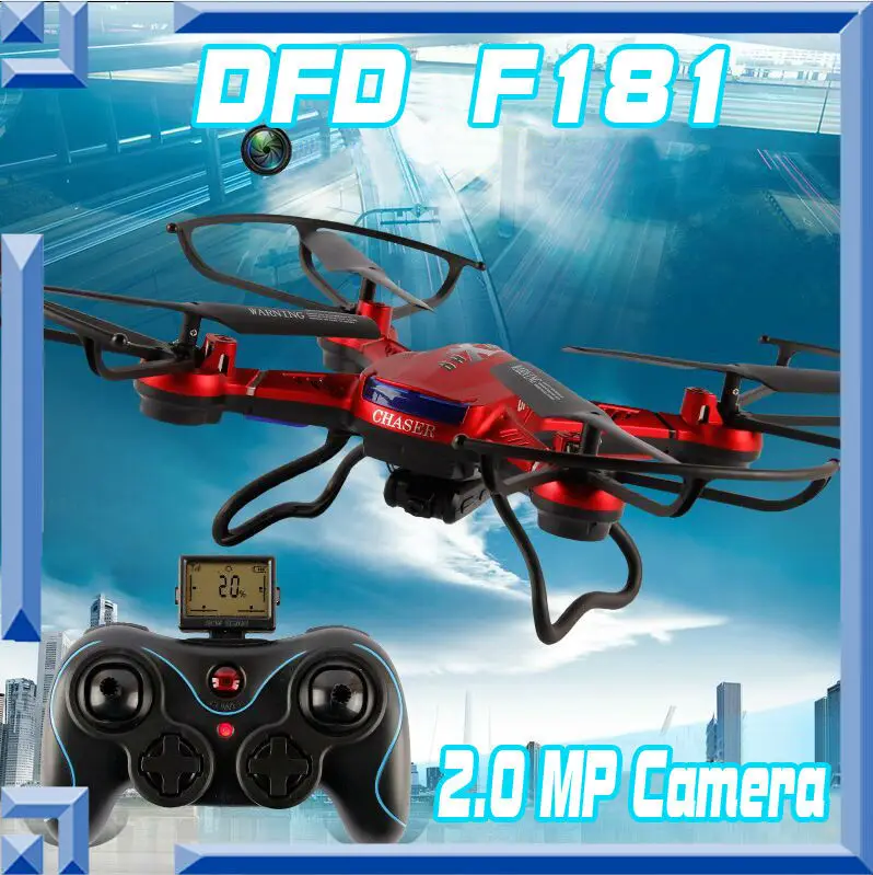 Free shipping DFD F181 Professional RC Quadcopter font b Drones b font with 2MP Camera HD