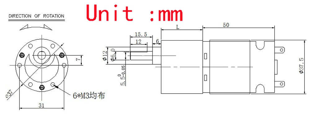 JGB37-545 12V Шестерни Мотор DC 24V 7-1000 об/мин с обратный высокий крутящий момент мотор 1,5-35 кг Применение для робота-машинки, электронные дверные замки и т. д