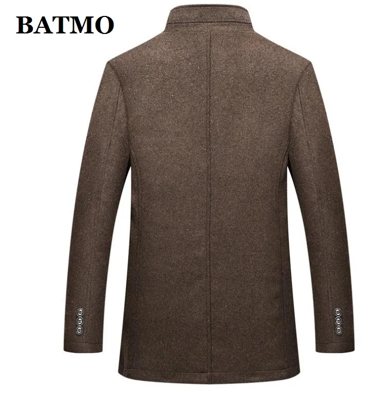 Мужской Тренч BATMO зимний винно Красного цвета большого размера M XXXL AL01 2019|Пальто| |