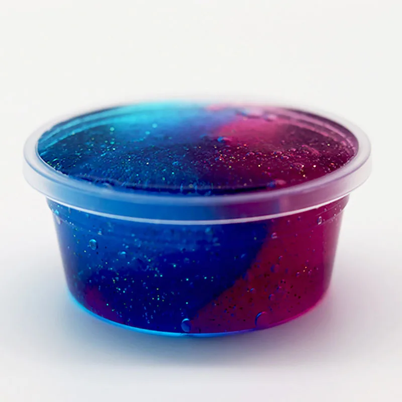 DIY слизь Кристалл грязи Ясно Galaxy пушистый пластилина Lizun анти стресс игрушки Playdough