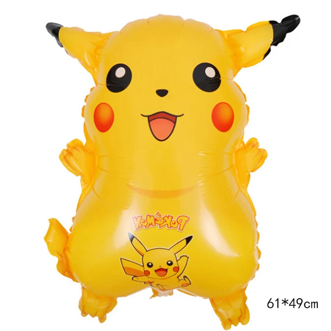 4PCS/lot Pikachu Pokemon Go Helium Foil Balloons Cartoon Inflatable Children Birthday Party Decorations Supplies Kids Toys Decor