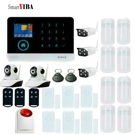 SmartYIBA 3G WCDMA/CDMA Wireless Home Alarm System With Outdoor/Indoor IP Camera WIFI SMS Alarmes Strobe Siren Motion Alarm Kit цена SmartYIBA 3G WCDMA/CDMA Wireless Home Alarm System With Outdoor/Indoor IP Camera WIFI SMS Alarmes Strobe Siren Motion Alarm Kit цены онлайн