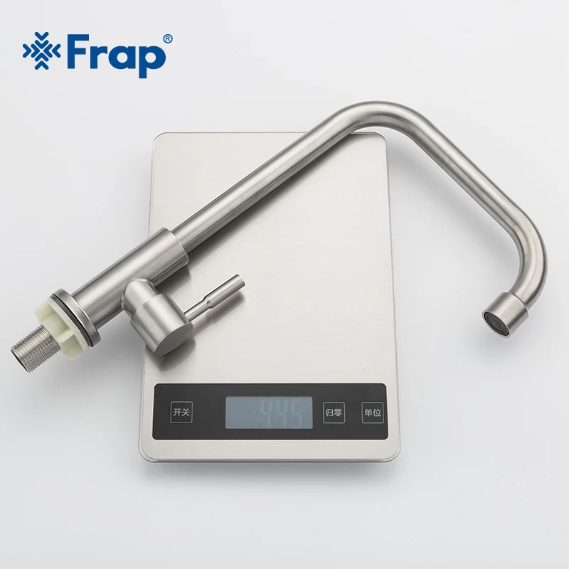 Frap Kitchen Faucet 304 stainless steel single cold water tap faucet sink tap 360 Degree Rotatio cold water single cold faucet