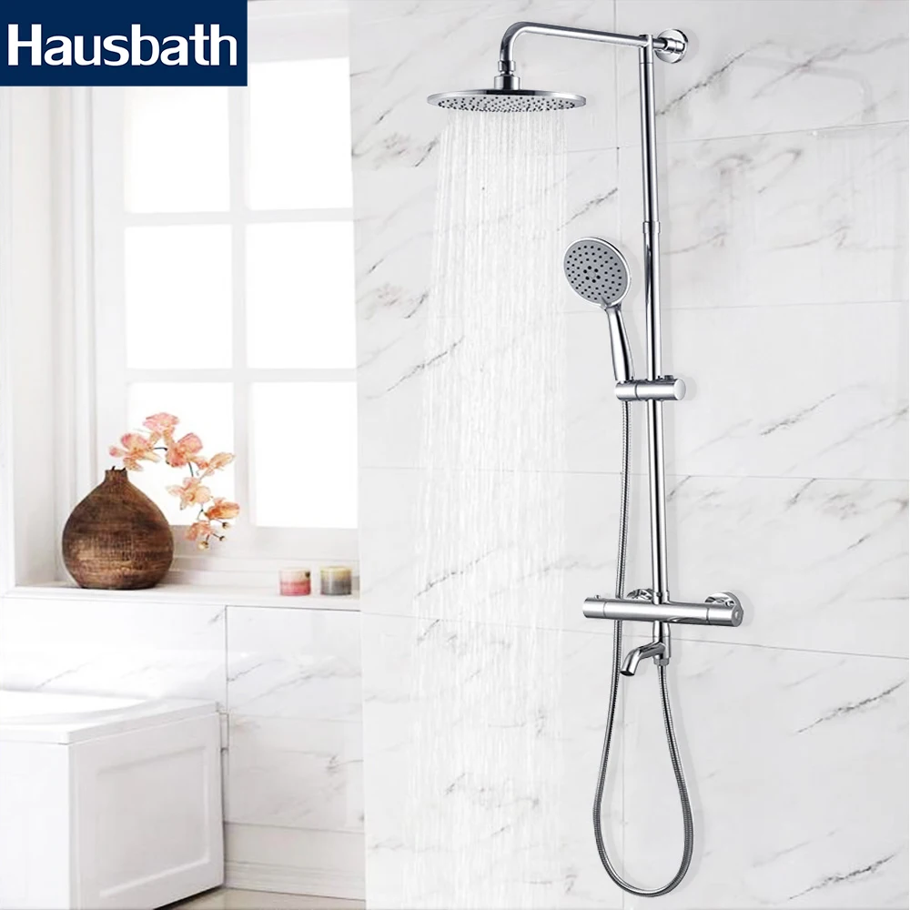 

Bath Shower Faucet Set Bathroom Mixer Shower Bathtub Taps Thermostatic Faucet Set Shower Mixer Tap Waterfall Shower Wall Mixer