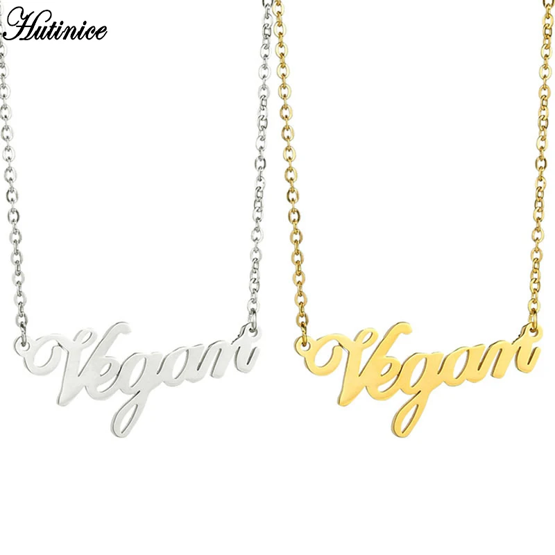 

Custom Jewelry Unique Personalized Vegan Special Name Necklace For Women Silver Choker Necklace Gold Chain Pendant Birthday Gift