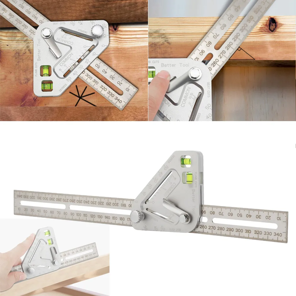 

practical Roof Revolutionizing Carpentry Utensil Multi-function Measuring Tool Angle Ruler protractor carpenter tools