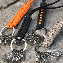 H585 многофункциональная спортивная наружная Парашютная веревка семь ядер Пять Крючки из сплава DIY веревка