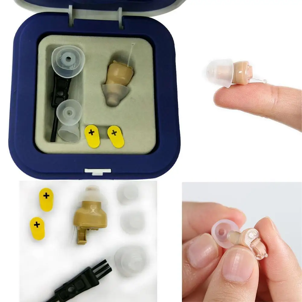 Portable Audiphones Mini invisible CIC Hearing Aid Digital Hearing Aids For Elderly With A10 Battery In The Ear Sound Amplifier