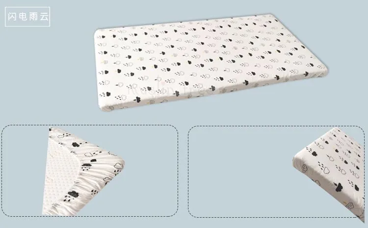 Простыня детского размера хлопок, домашний текстиль простыни покрывала защитный чехол для матраса простыня для кроватки Комплект постельного белья