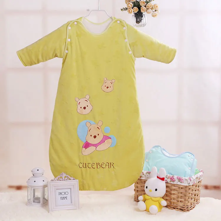 children's sleeping bags cotton baby sleep play smiling