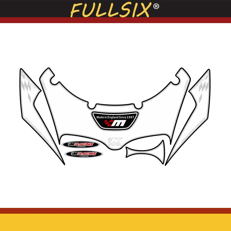 

Front Fairing Motor Number Board 3D Gel Protector for KAWASAKI ZX750R 1996-2003 1997 1998 1999 2000 2001 2002 2003