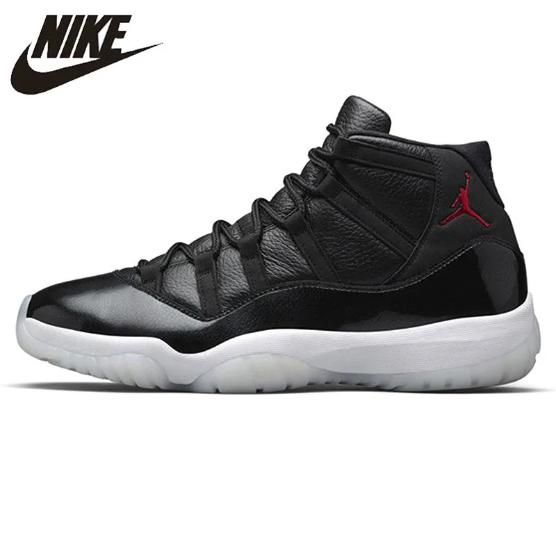 Nike Air Jordan 11 Retro 72-10 AJ11 Men Basketball Shoes, Outdoor Sneakers Shoes, Black, Shock Absorption  Non-slip 378037 002