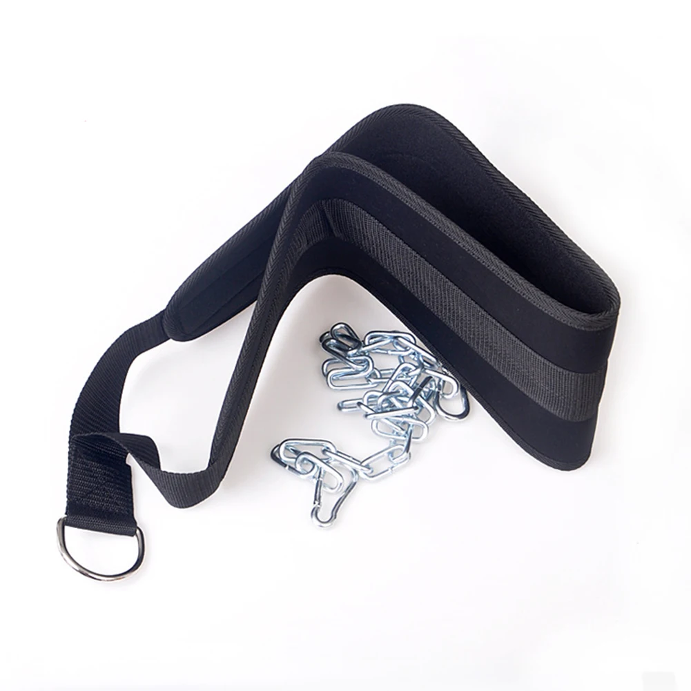 Weight Lifting Dip Belt Power Nylon Equipments Support With Chain Gym Exercise Waist Strength Training Fitness Body Building Weight Lifting Dip Belt Power Nylon Equipments Support With Chain Gym Exercise Waist Strength Training Fitness Body Building