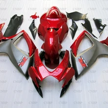 GSX R 750 2006-2007 K6 Обтекатели для Suzuki GSXR750 2007 обтекатель GSX R 750 2006 красный, серый мотоцикл обтекатель