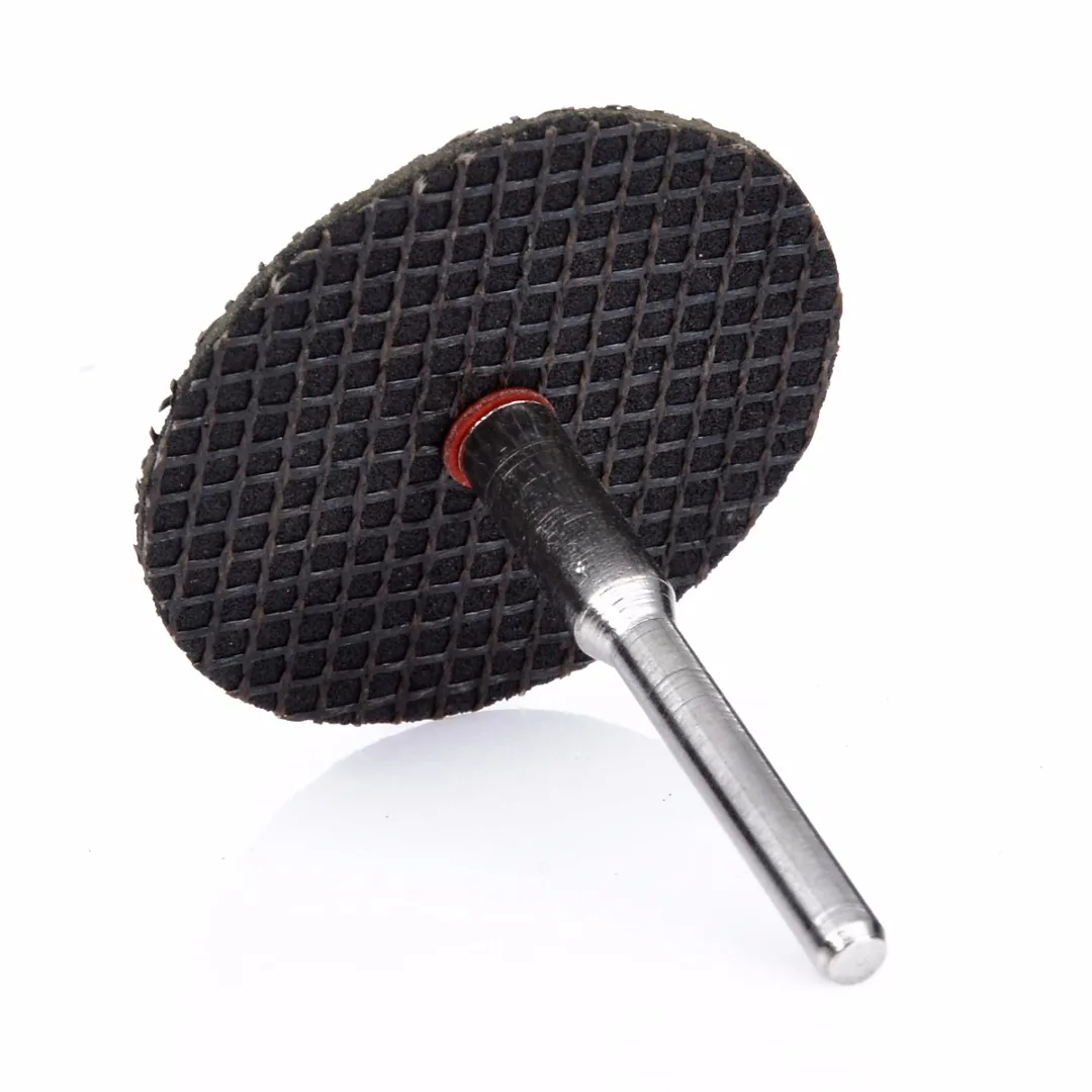 Mayitr 60pcs Strong 32mm Diameter Grinder Cut Off Cutting Wheel Disc With 1pc Mandrels 1/8" 37mm For Wood Plastic Metal Grooving