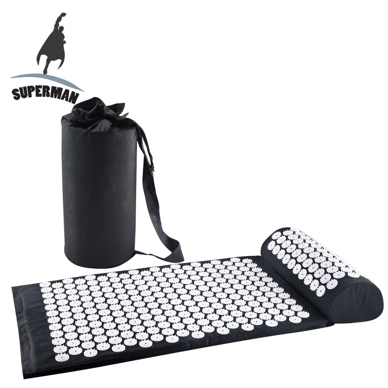 Superman acupuncture massage mat hot yoga set tpe back body fitness cushion machine shakti back pain foot mat Superman acupuncture massage mat hot yoga set tpe back body fitness cushion machine shakti back pain foot mat