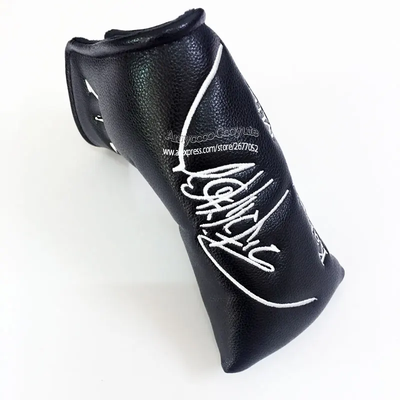 جديد نوادي غطاء رأس ميورا مضرب الغولف غطاء رأس عالية الجودة PU الأسود. للجنسين T الغولف غطاء الرأس شحن مجاني