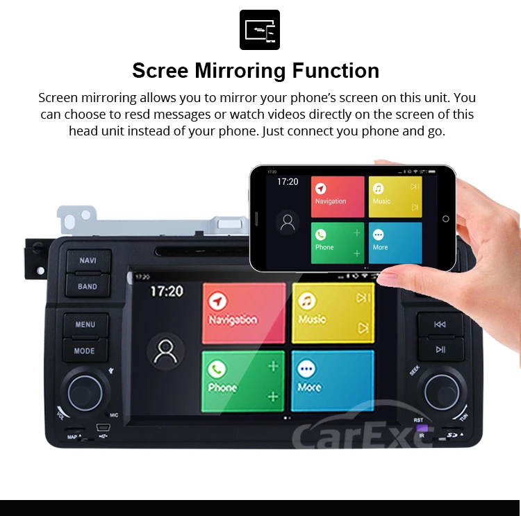 Discount 9 Inch Android 9.0 Octa Cores One Din Car Radio Stereo System For BMW E46 M3 WIFI Radio GPS Bluetooth USB SD Multimedia Carplay 18