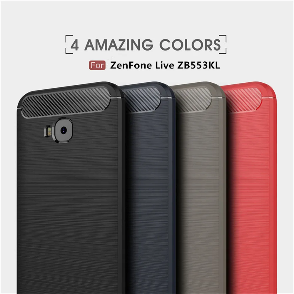 Чехол для Asus ZenFone Live ZB553KL полностью Мягкий силиконовый чехол из ТПУ X00LDA X00LDB тонкие