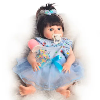 Bebés de tamaño pequeño de 19 pulgadas, reborn menina, muñecas de silicona, reborn 49, regalo para niños en cm, juguete para bebés reborn