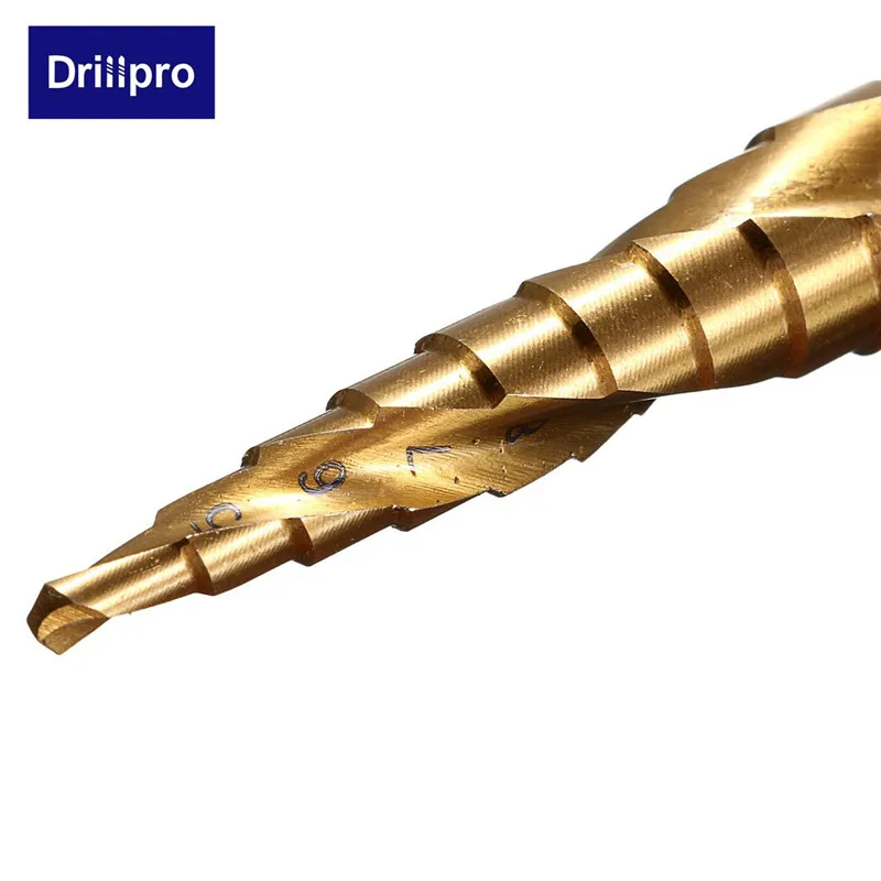 Drillpro 3 шт. HSS Спиральная рифленая центр сверла по металлу на возраст от 4 до 12 лет/20/32 мм карбида вольфрама с покрытием Алюминий Мини-дрель аксессуары Титан шарошечное буровое долото с резьбовой головкой
