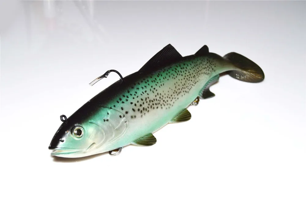 372g 30cm big game fishing lure PVC plastic sea fishing soft baits lifelike lure fish saltwater sea soft fishing lures china  (2)