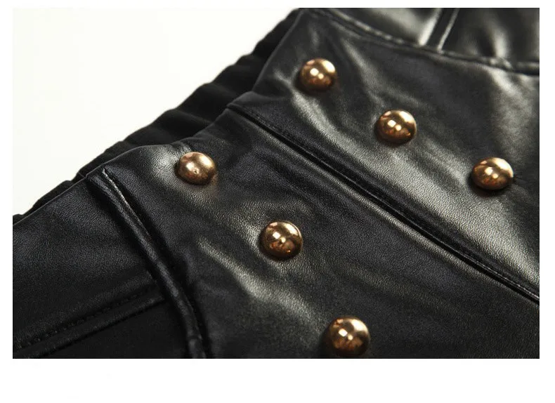 Высококачественные штаны из искусственной кожи женские зимние брюки женские с высокой талией Эластичные Обтягивающие флисовые Стрейчевые тонкие женские узкие брюки